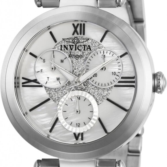 $595 MSRP- Invicta Angel Silver-Tone Ladies Quartz Watch- No box and Papers main image 4